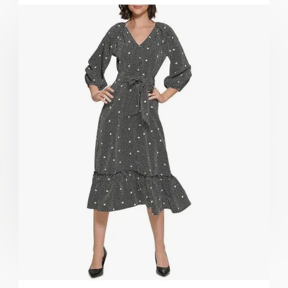 Karl Lagerfeld Jacquard Midi Dress size 8